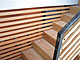 Custom Made Sandblasted Wood Staircase Slat Sides