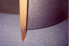 Custom Made Desk Leg Close Up