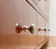 Custom Made Vanity Drawer Pulls Side View