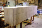 Custom Made Entertainment Center Before Finishing